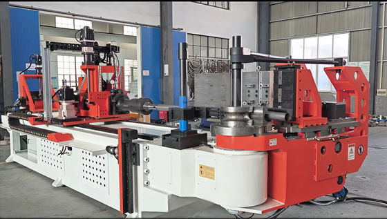 DW130CNC10A3S-T 自動 CNC パイプチューブ屈曲機 5.5 インチ パイプ屈曲機 10 軸 プッシュ屈曲