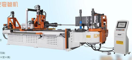 DW130CNC10A3S-T 自動 CNC パイプチューブ屈曲機 5.5 インチ パイプ屈曲機 10 軸 プッシュ屈曲