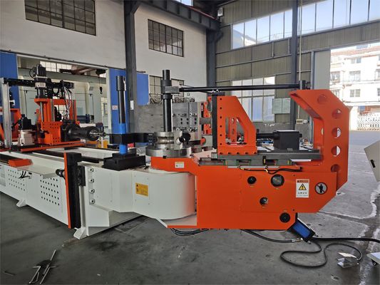 DW130CNC10A3S-T 自動 CNC パイプチューブ屈曲機 5.5 インチ パイプ屈曲機 10 軸 プッシュ屈曲